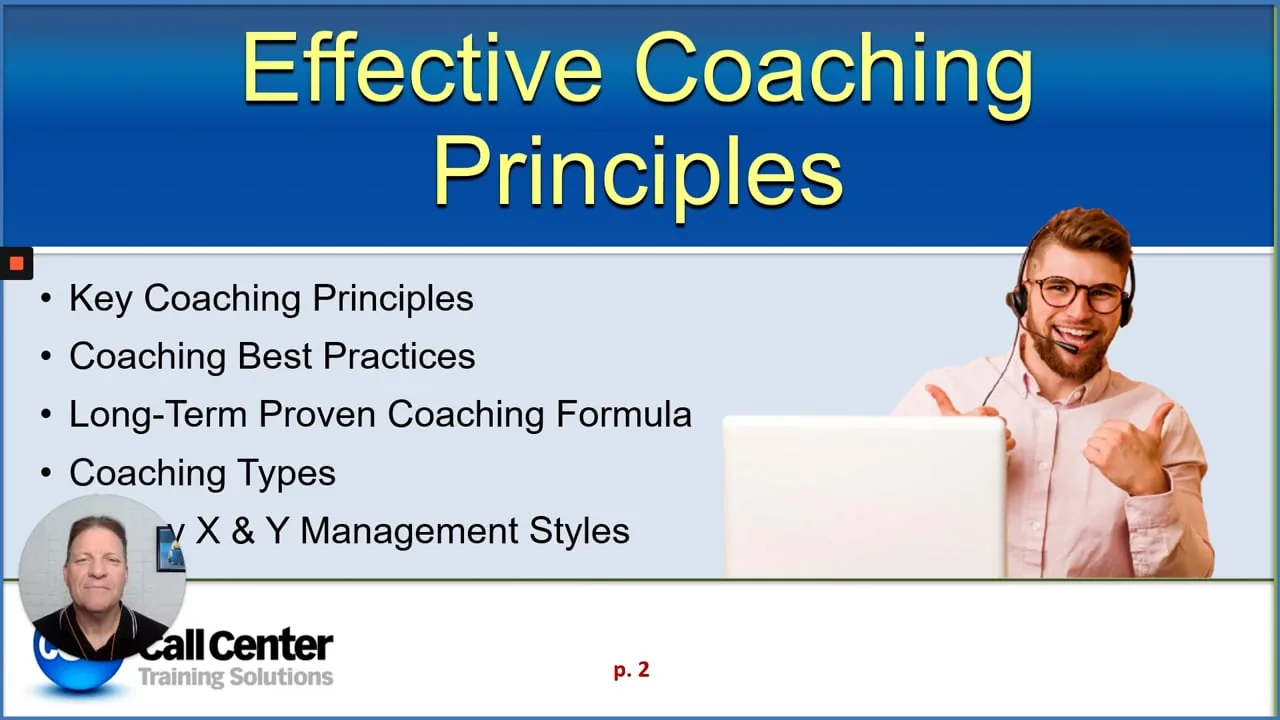 2) Effective Coaching Principles module